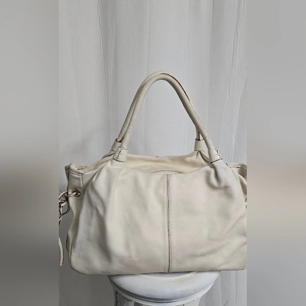 EUC RARE Kate Spade Greta Court Glitter Ina Satchel In Cream